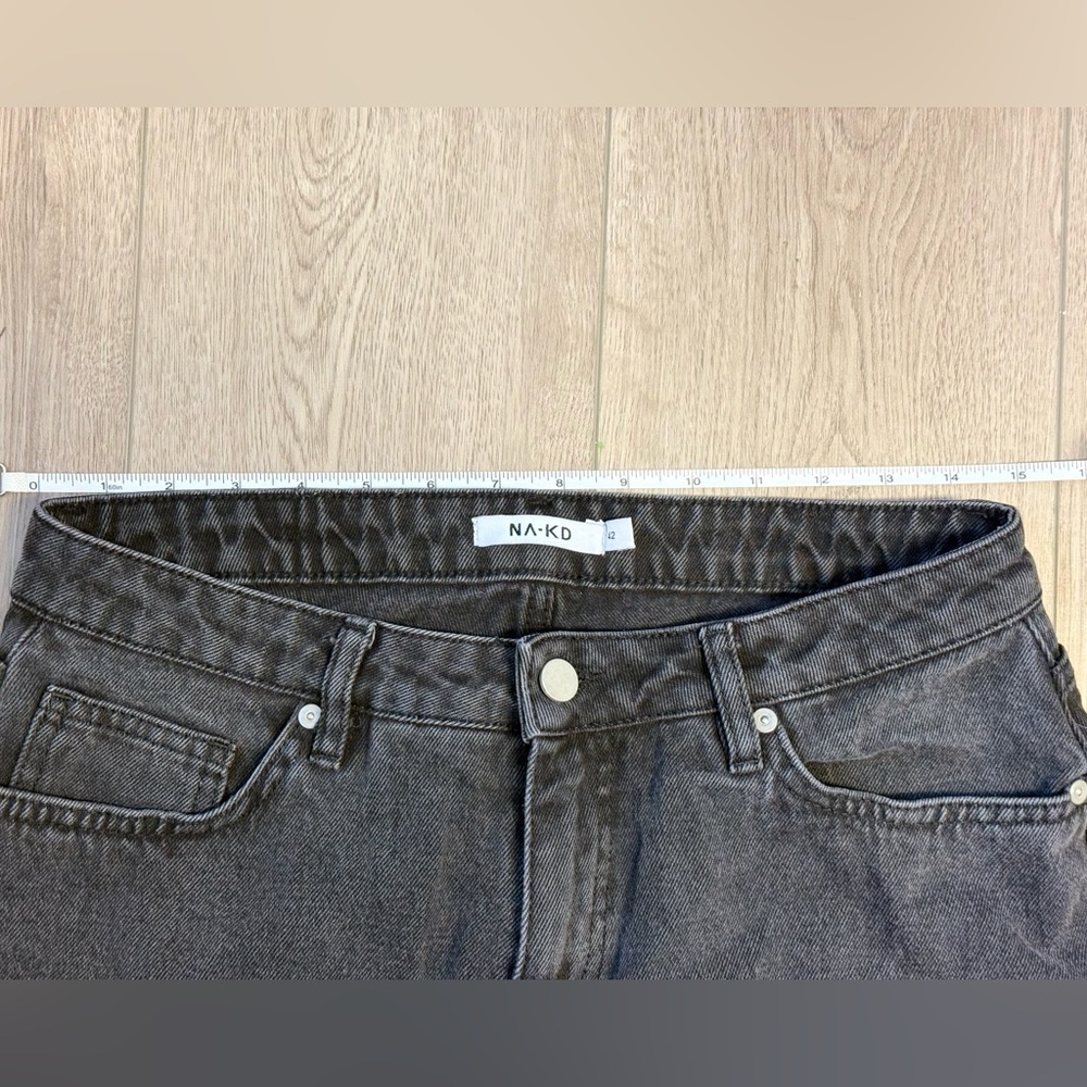 Women’s NA-KD Two Tone Pocket Raw Hem Jeans 29 100%Cotton - Picture 8 of 10